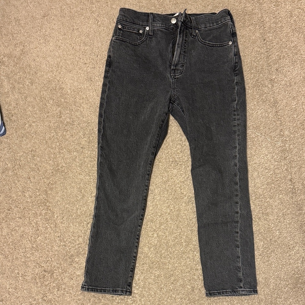 Madewell Women's Straight Leg Black Jeans